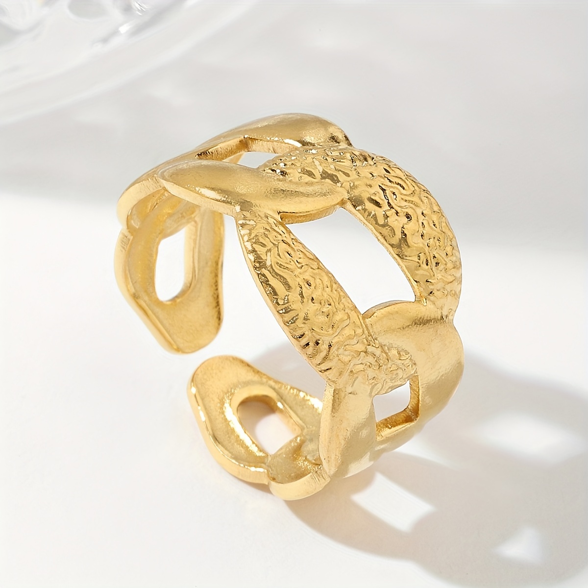 Women's Vintage Link Chain Ring
