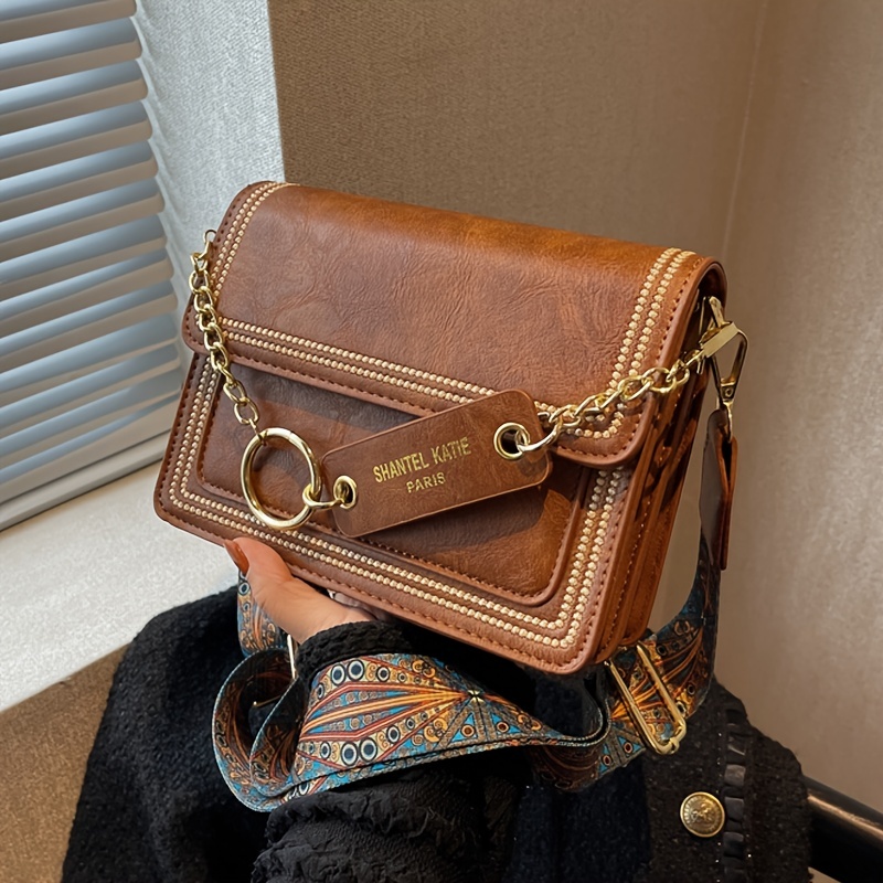 Mini Stitch Detail Square Bag