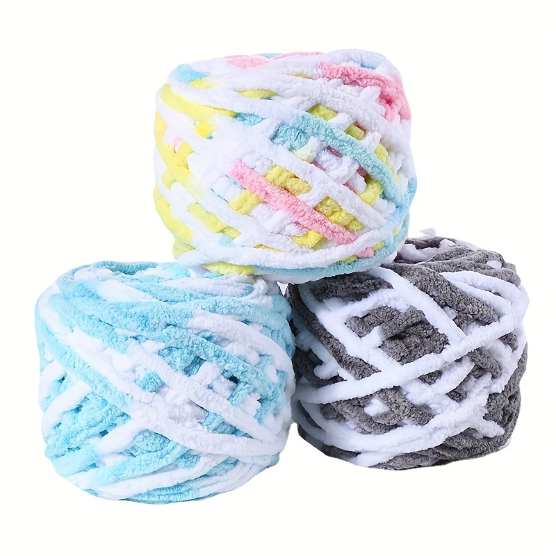 1pc/2pcs Diy Chunky Yarn Crochet Shoe Thread Hand Knitting