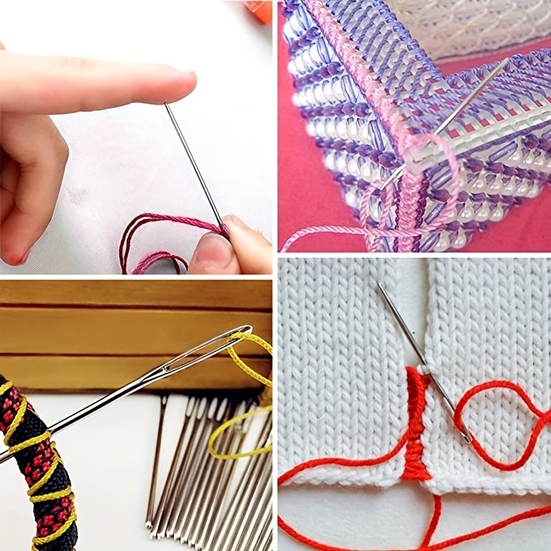 50Pcs Metal Knitting Crochet Stitch Markers Colorful Knitting Markers  Crochet Clips Stitch Marker Ring Stitch Needle Clip Crochet Locking Sewing