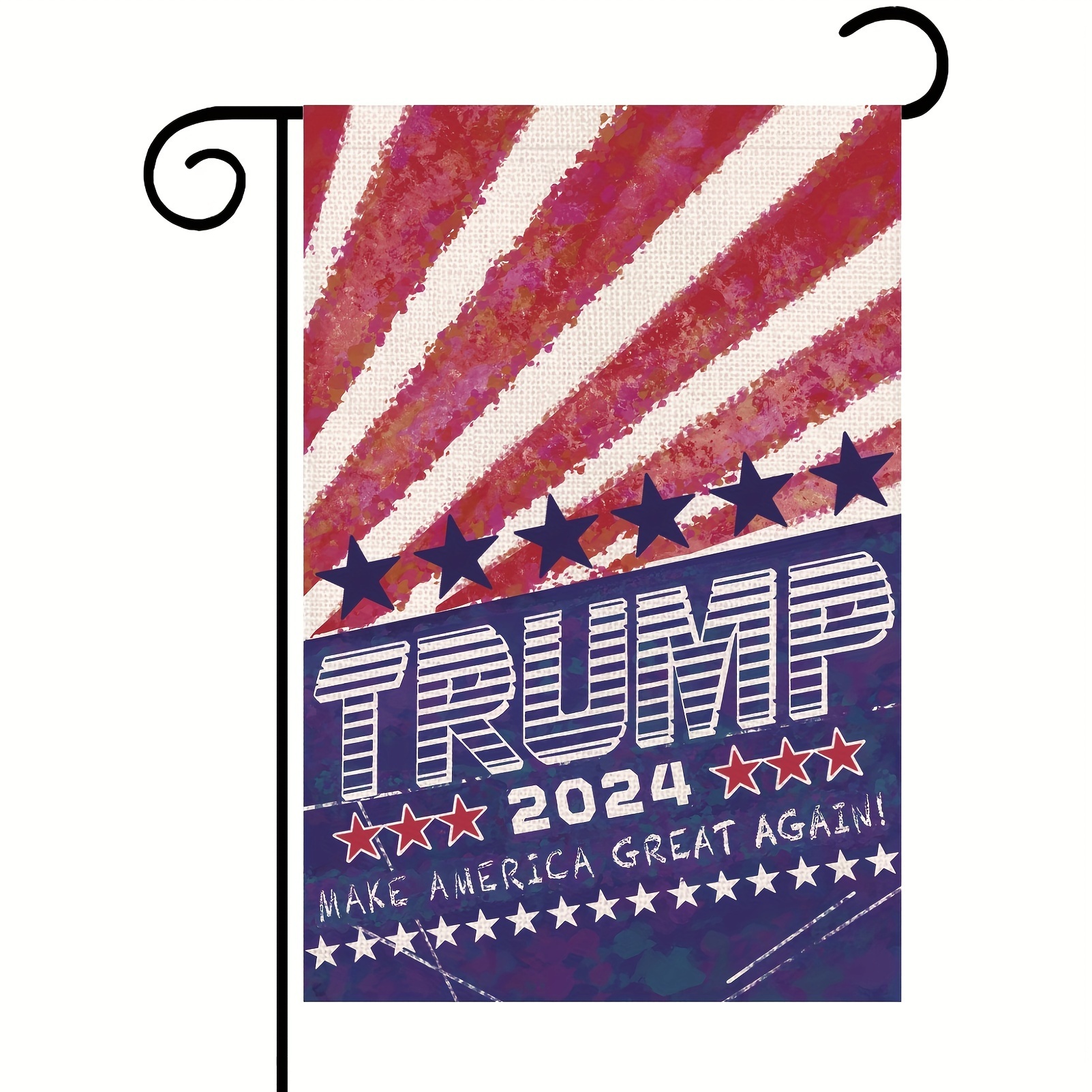 Donald Trump 2024 Garden Flag, Double Sided Original Design Printing,  Burlap Looking Fabric, Thick Material, American Us President Election Day  Patriotic Decorative Yard Flag (without Flag Pole) Temu Australia