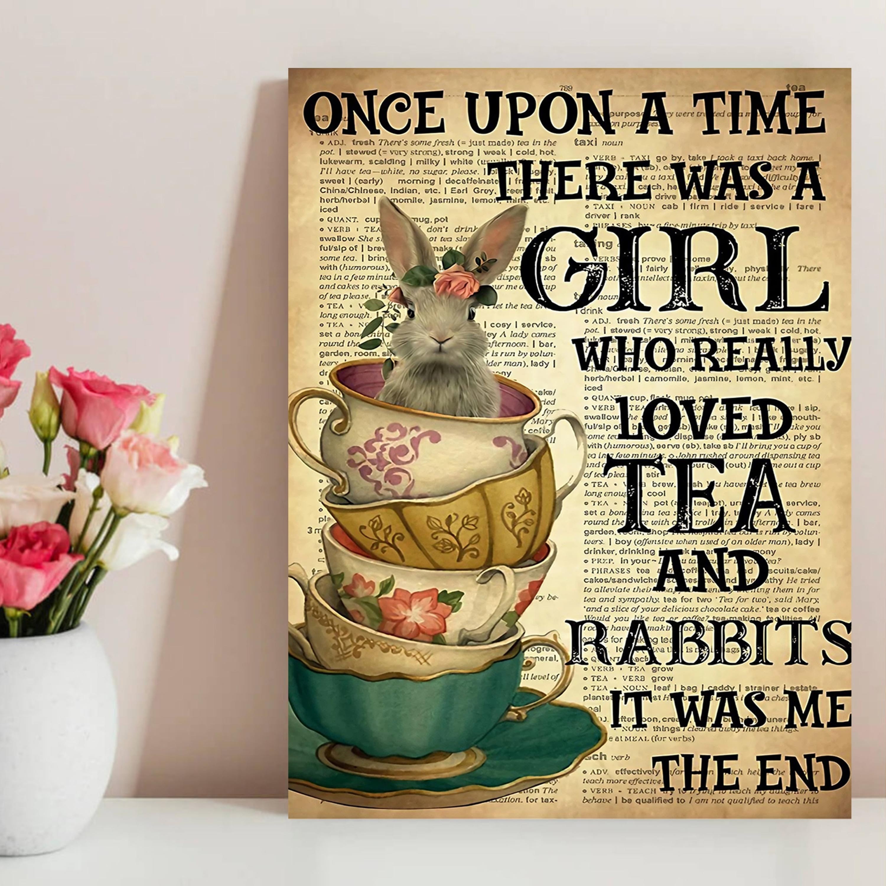 Rabbit Love Poster - Once Upon A Time There Was A Girl Who Really