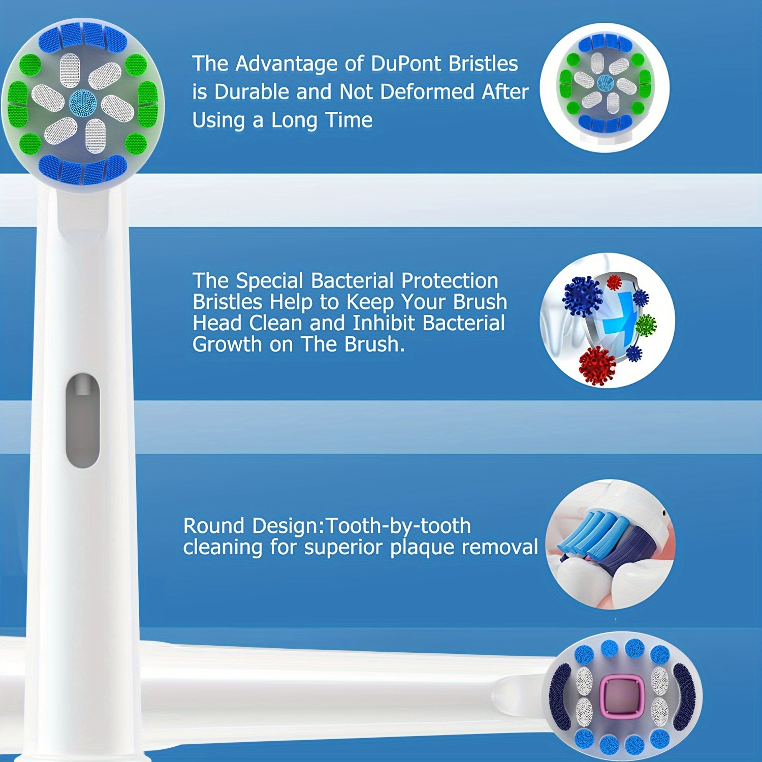 Toothbrush Replacement Heads Compatible Oral B Electric - Temu Philippines