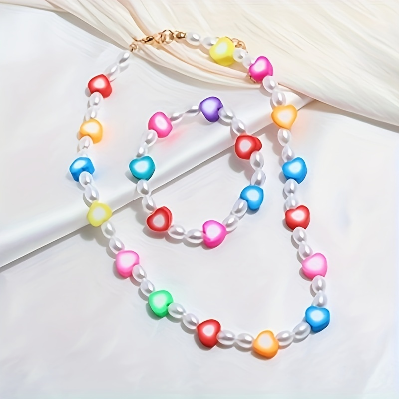 1000PCS Polymer Clay Beads Bracelet Making kit, 24 Style Cute Fun Beads  Fruit