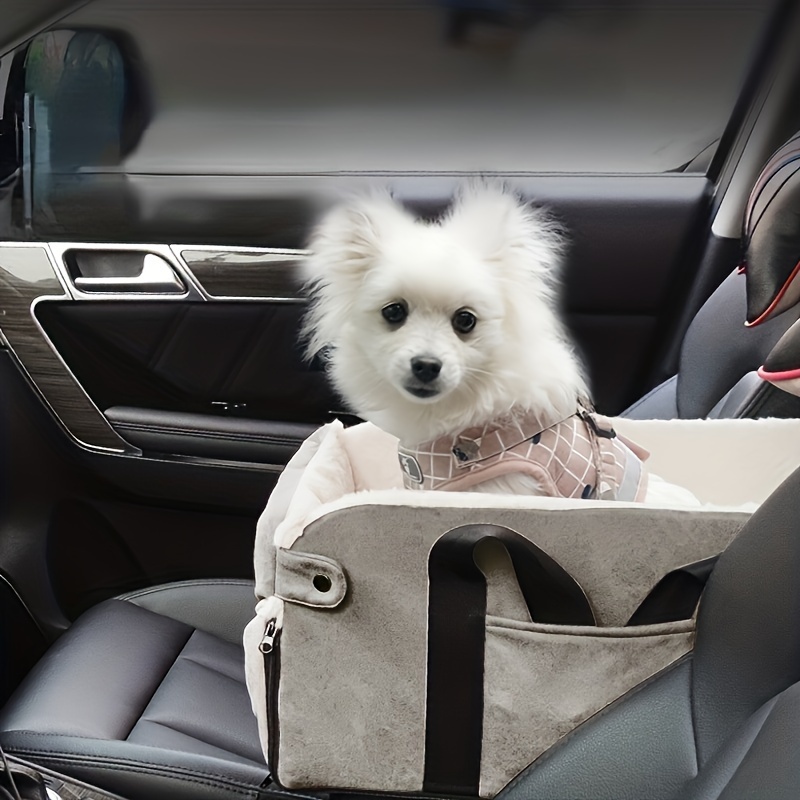 Siège de voiture console centrale pour chien, petit chien, chat, siège de  voiture sur accoudoir de