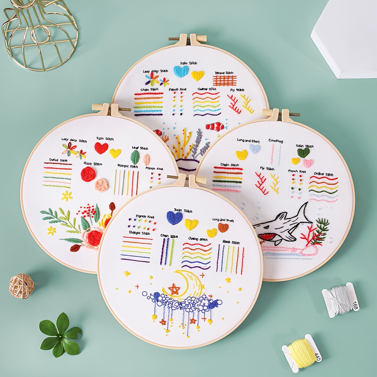 Beginner Embroidery Kit Embroidery Kit For Beginners 1 - Temu