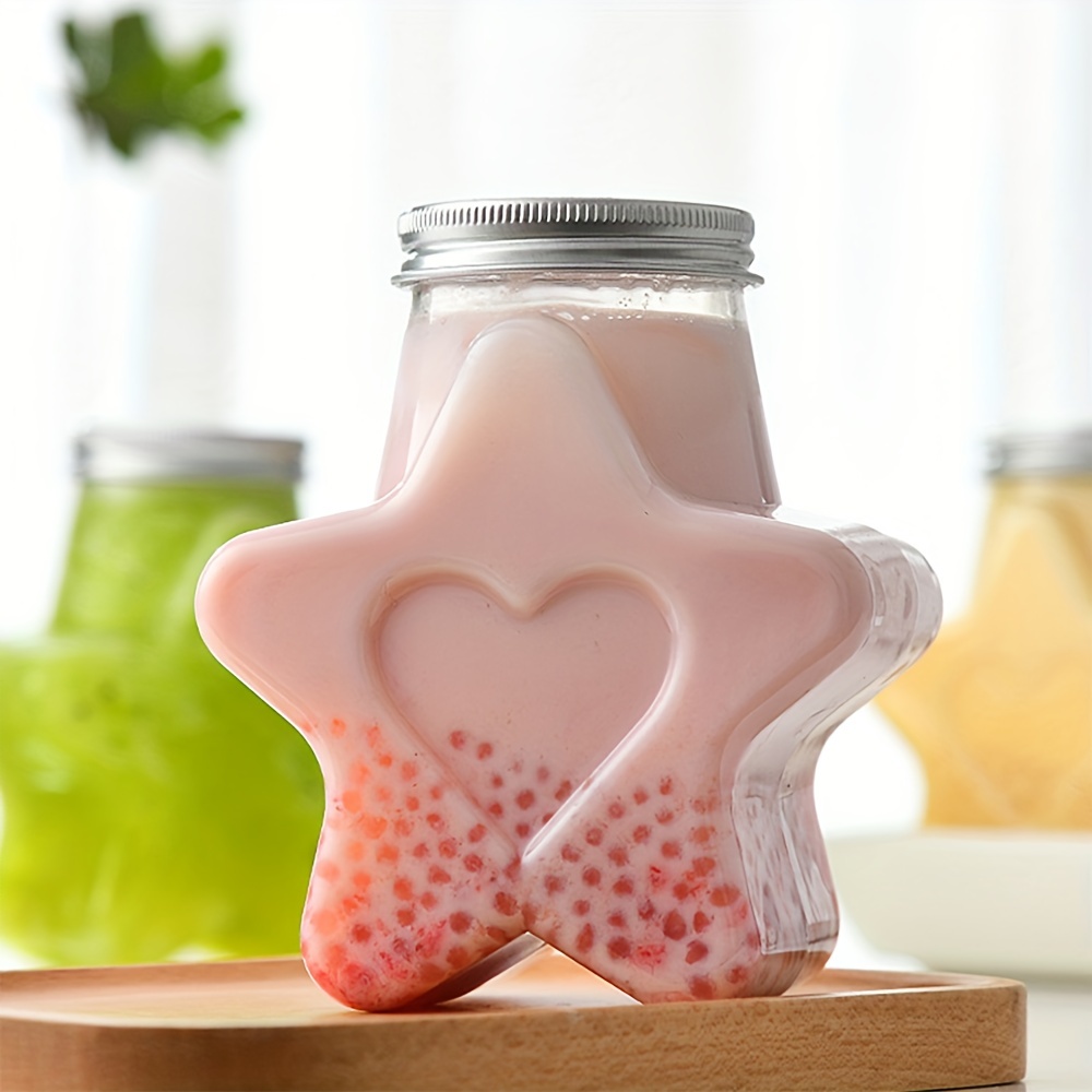 Plastic Cold Tea Bottles With Lids Beverage Juice Bottles - Temu