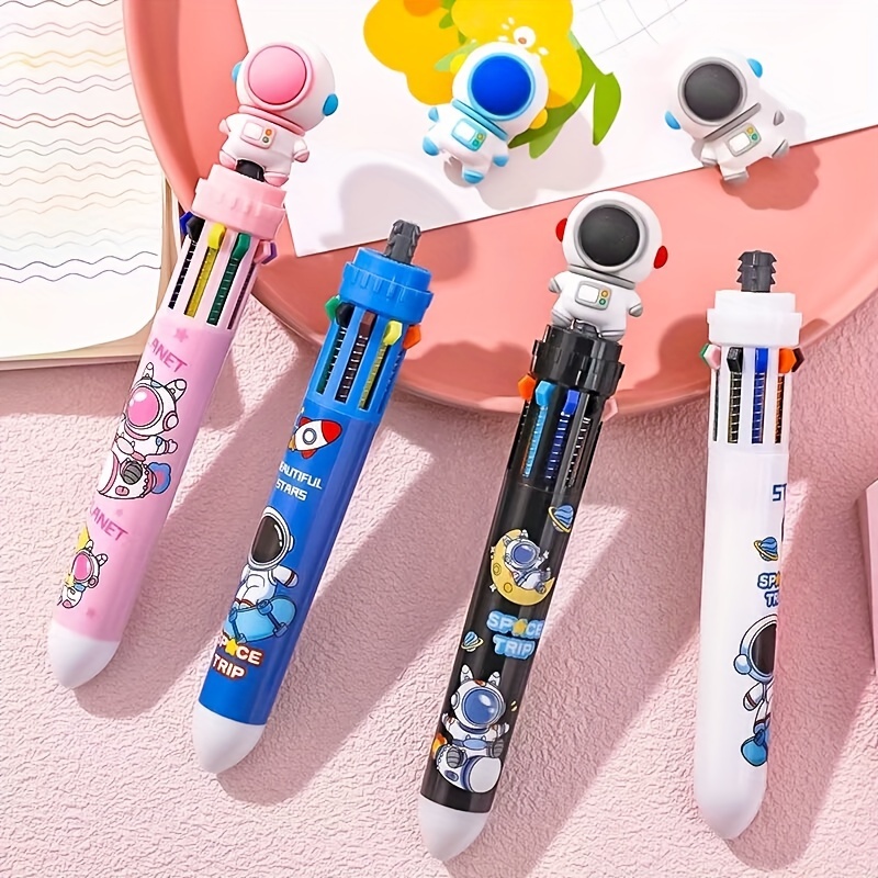 Cute Cartoon 10 Colors Ballpoint Pen Color Pen Painting - Temu