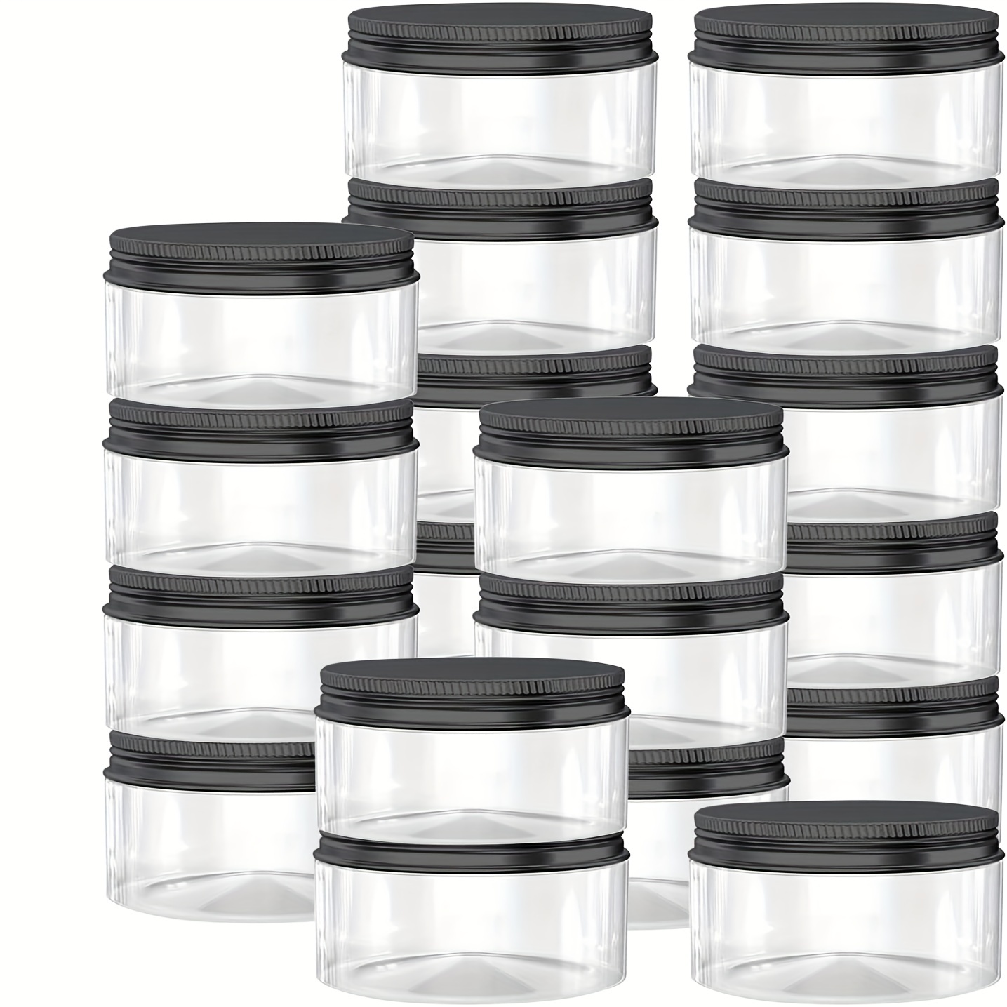 4oz + 0.7oz set of 24pcs Slime Containers with Lids