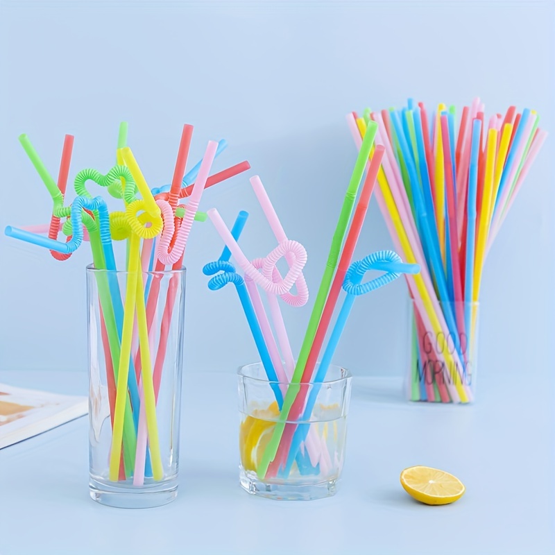 TakeJoy High Borosilicate Glass Drinking Straws Reusable Bar Tool for  Coffee Mug Tea Beer Cocktail Smoothies Juices Cherry Home Party