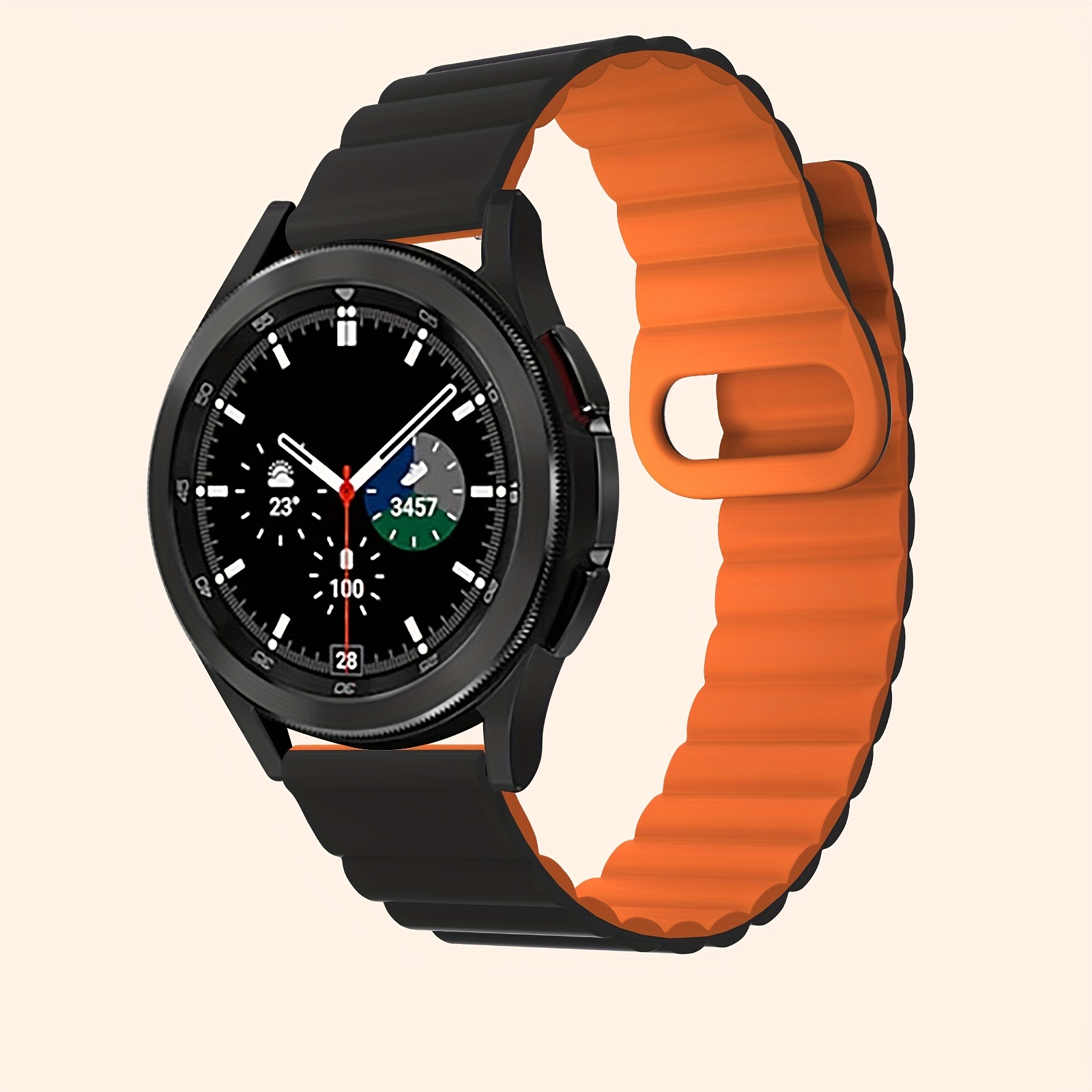 Magnetic Silicone Watch Strap Suitable Gear S3 - Temu