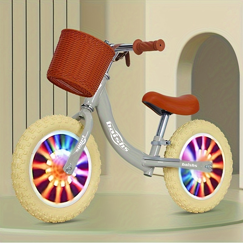 Sliding Self illuminating Children s Balance Bike Basket Temu