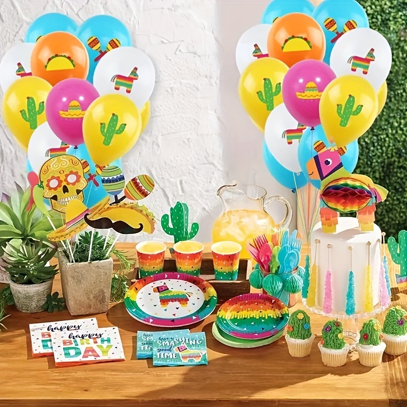 Pinatas para fiesta de cumpleaños – Juego de 2 piezas de decoración de  fiesta mexicana de burro – Suministros coloridos para fiestas de niños –  Ideal