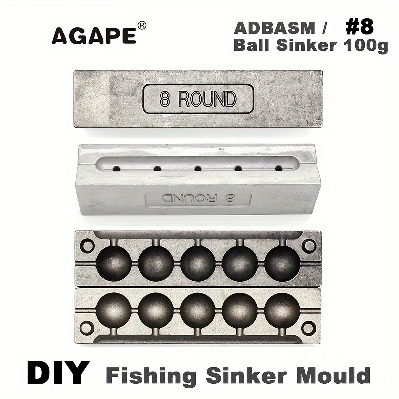 Adygil DIY Fishing Ball Sinker Mould ADBASM/Large Combo Ball
