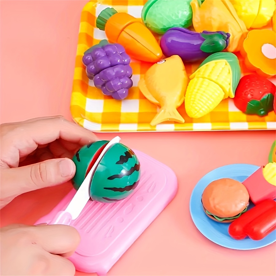 Fruit Cutting Toys Cut And Cut Children's Kitchen Toys Simulate Vegetables,  Fruit Pizza, Cake Basket Kids Play House Kitchen Toy Sets, Creative And Fun  Gifts For Kids - Temu