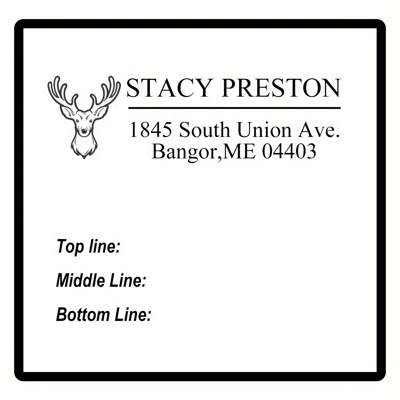 Personalized Address Stamp Custom Stamp Self inking Return Temu