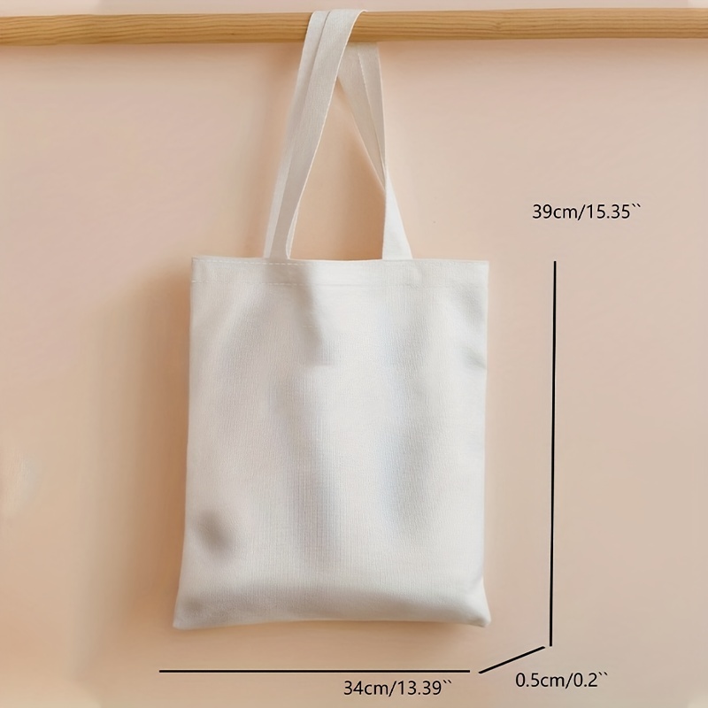 Cartoon Flower Print Shoulder Bag Lightweight Storage Bag