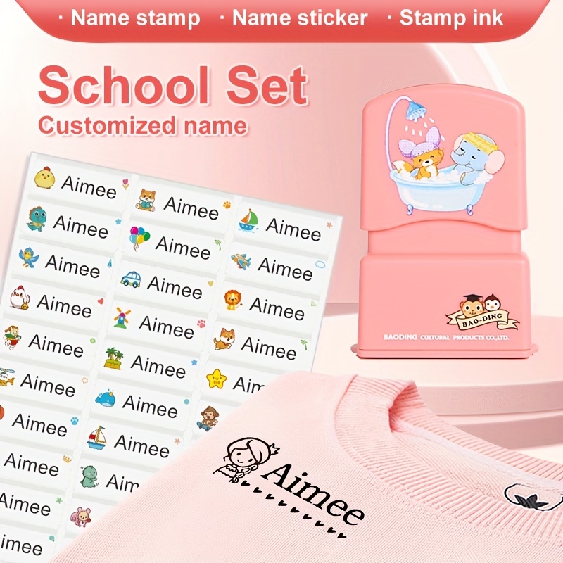 1pc Customized Name Stamps Personalized Name Stamp For Kids - Temu