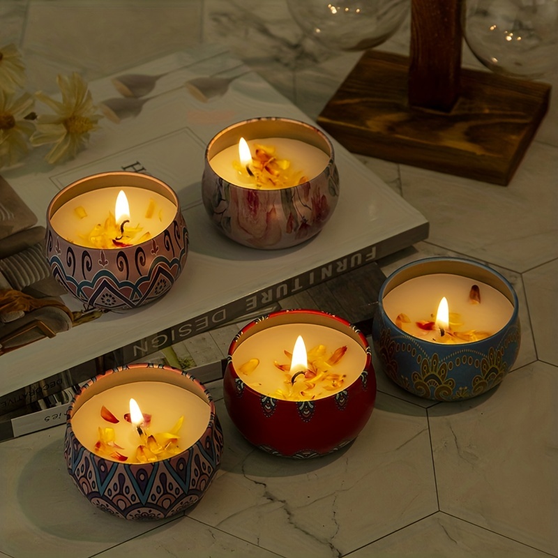 Jarros de velas aromáticas para regalo, juego de 2, con cera natural de  soja y velas duraderas aromáticas. La mejor idea para regalo, Unique Her
