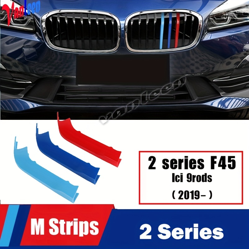 Für BMW 1er F20 LCI 2015 Bis 2019 9rod 11 Rod Auto 3D M Styling Frontgrill  Zierleiste Stoßstangenabdeckung Streifen Aufkleber Externe Dekoration