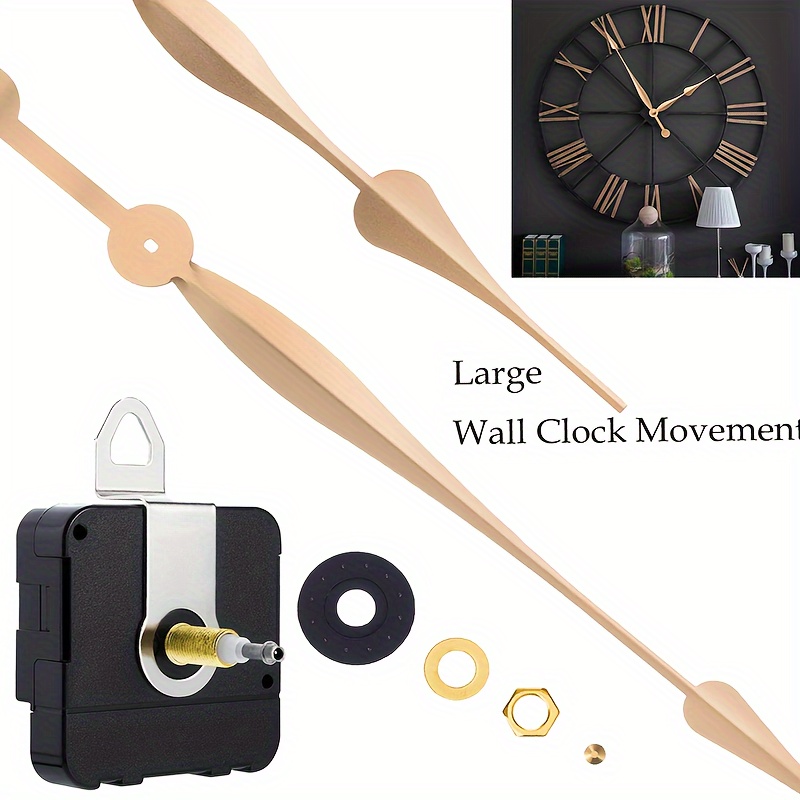 1 Set Kit Movimento Meccanismo 'orologio Lancette Nere E - Temu Italy