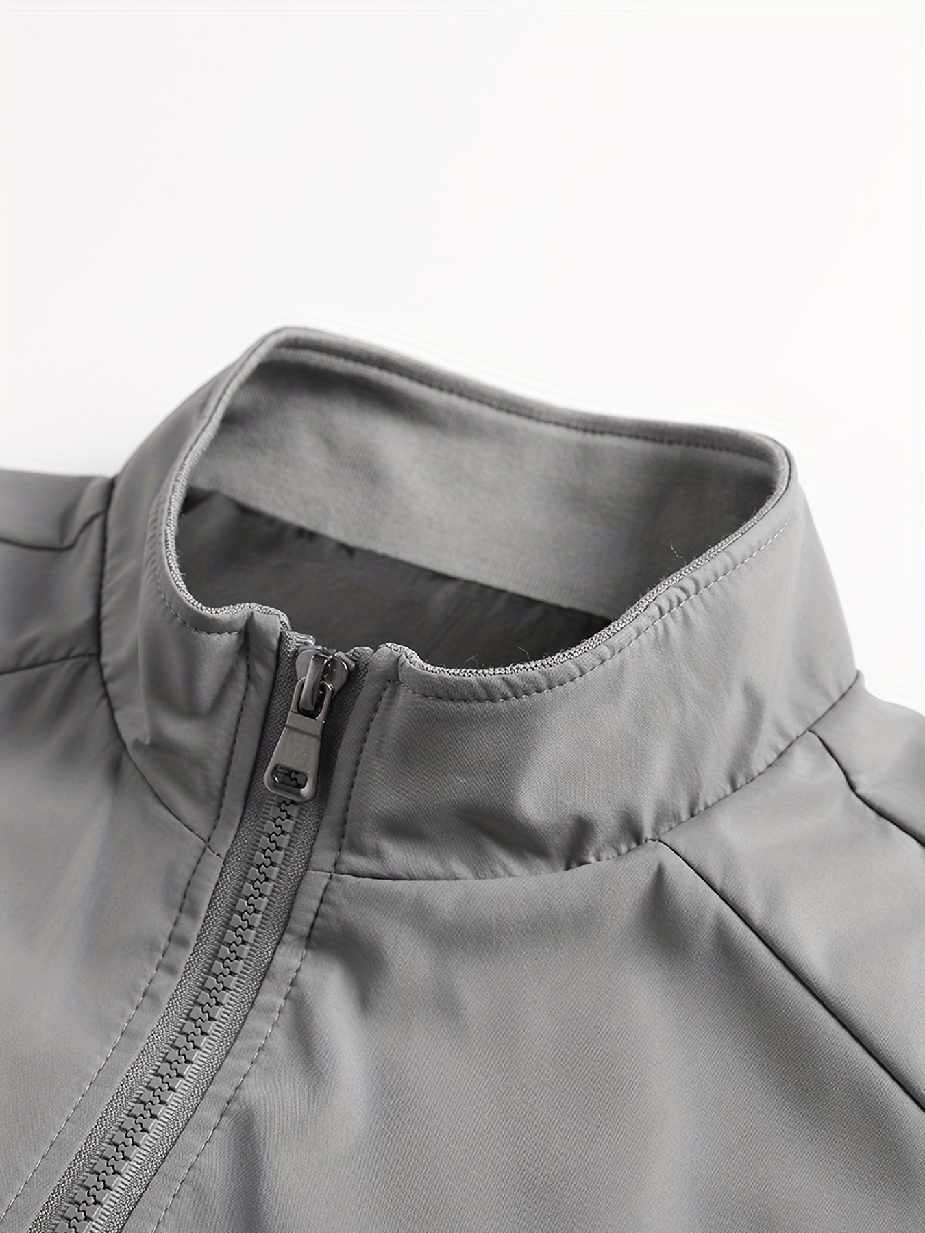 Men's Lightweight Stand Collar Zipper Jacket