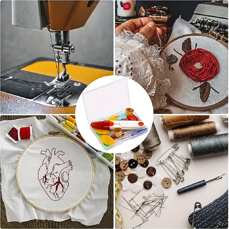 Needle Threaders Kit with Sewing Threader Thimble DIY Threader