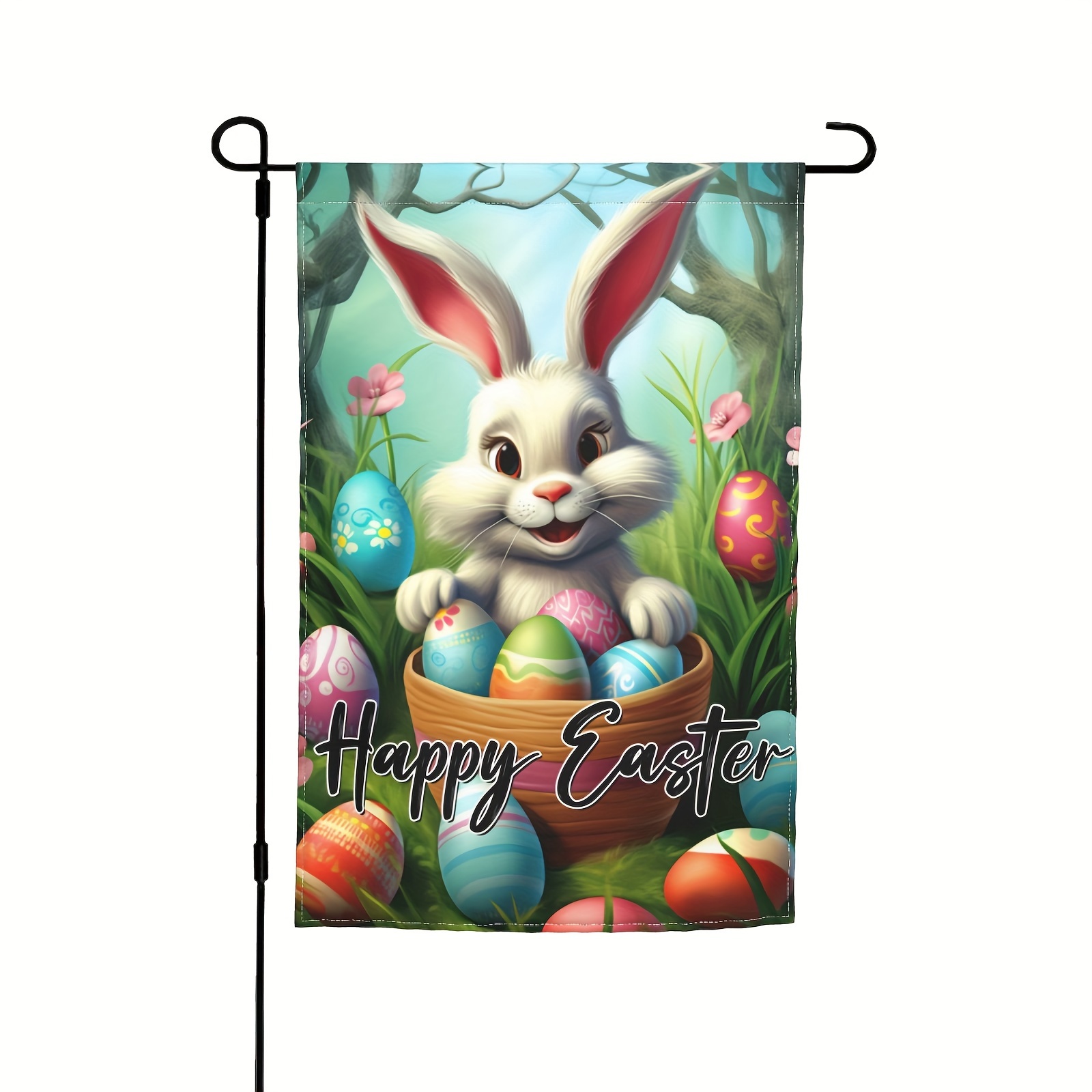 Home Garden Bunny Tail Easter Flag Double Sided Easter - Temu United ...