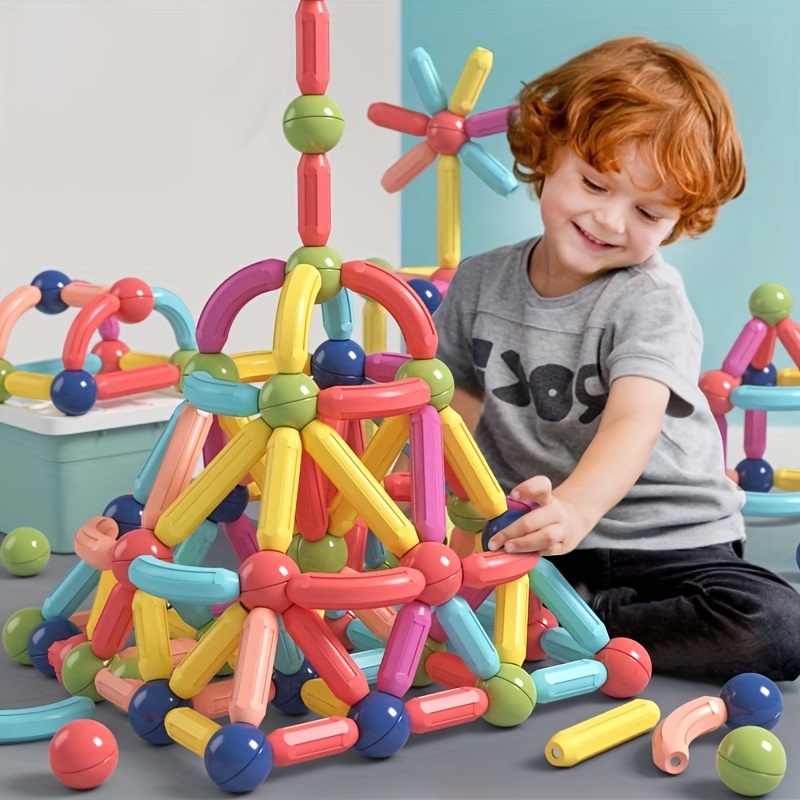 Magnetic Building Blocks Toy Educational Construction Toys 3d Magnet ...