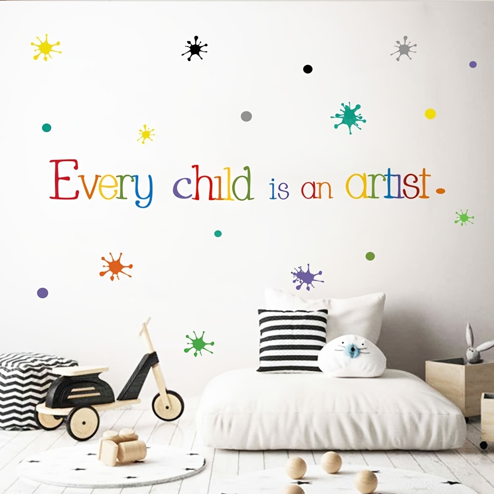 Vinilo decorativo infantil de pared Artist