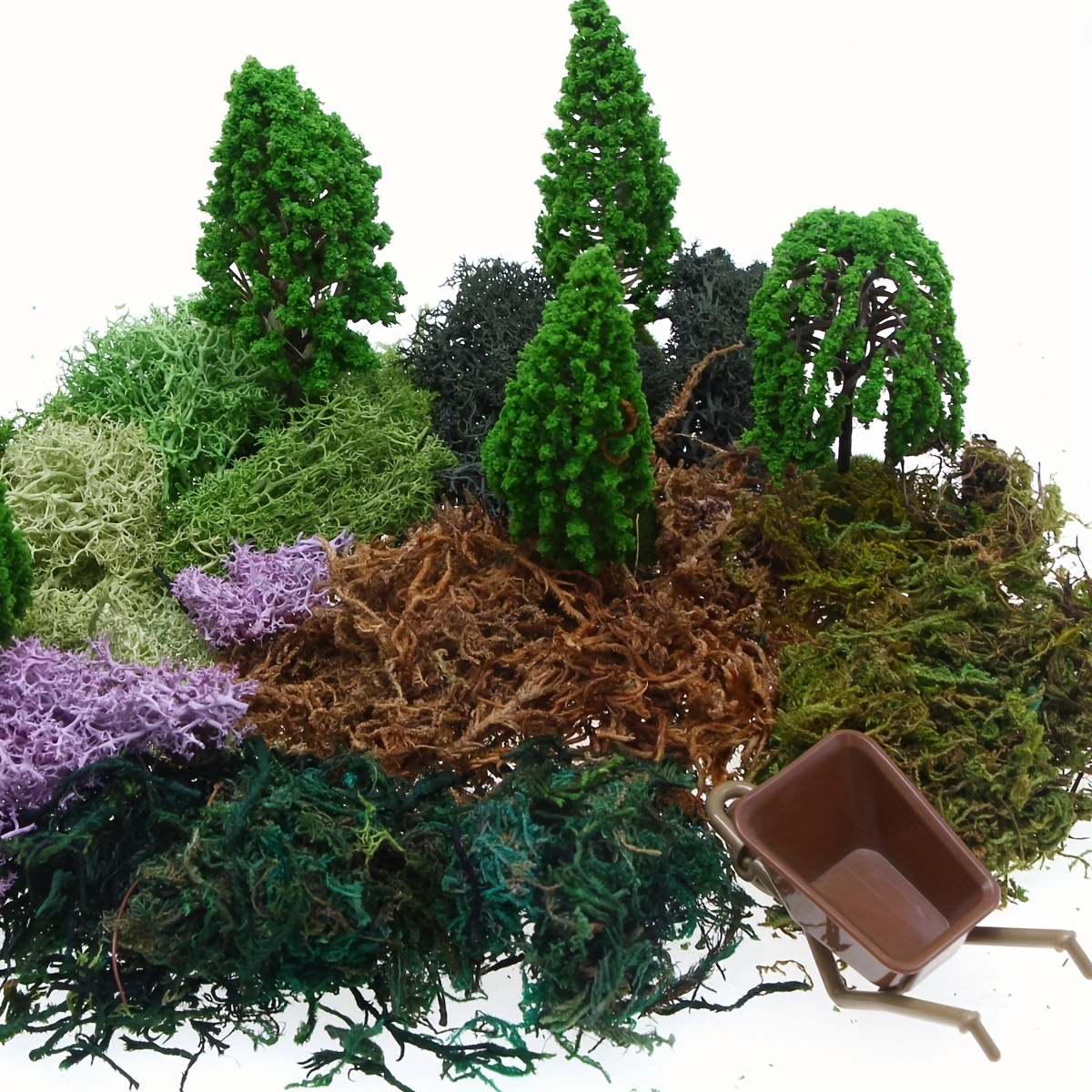 1 pack green moss for planters artificial moss lichen forest moss lichen  lifelike simulatioan lichen craft moss artificial