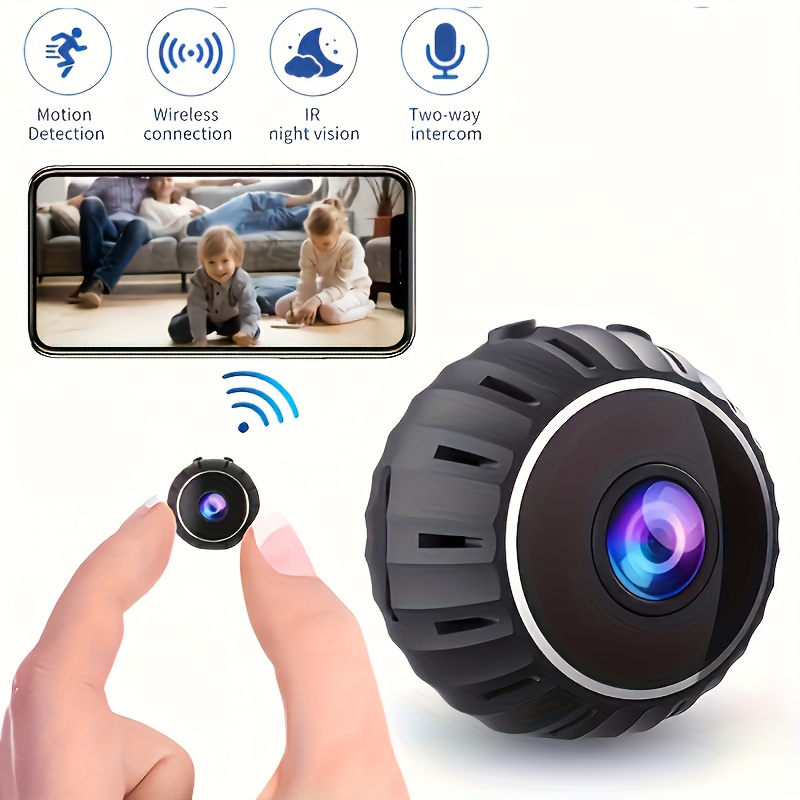 1080P HD Camera Mini WiFi Wireless Camera Video Night Vision Remote Control  Security Nanny Surveillance Camera for Car Home Office Safety System