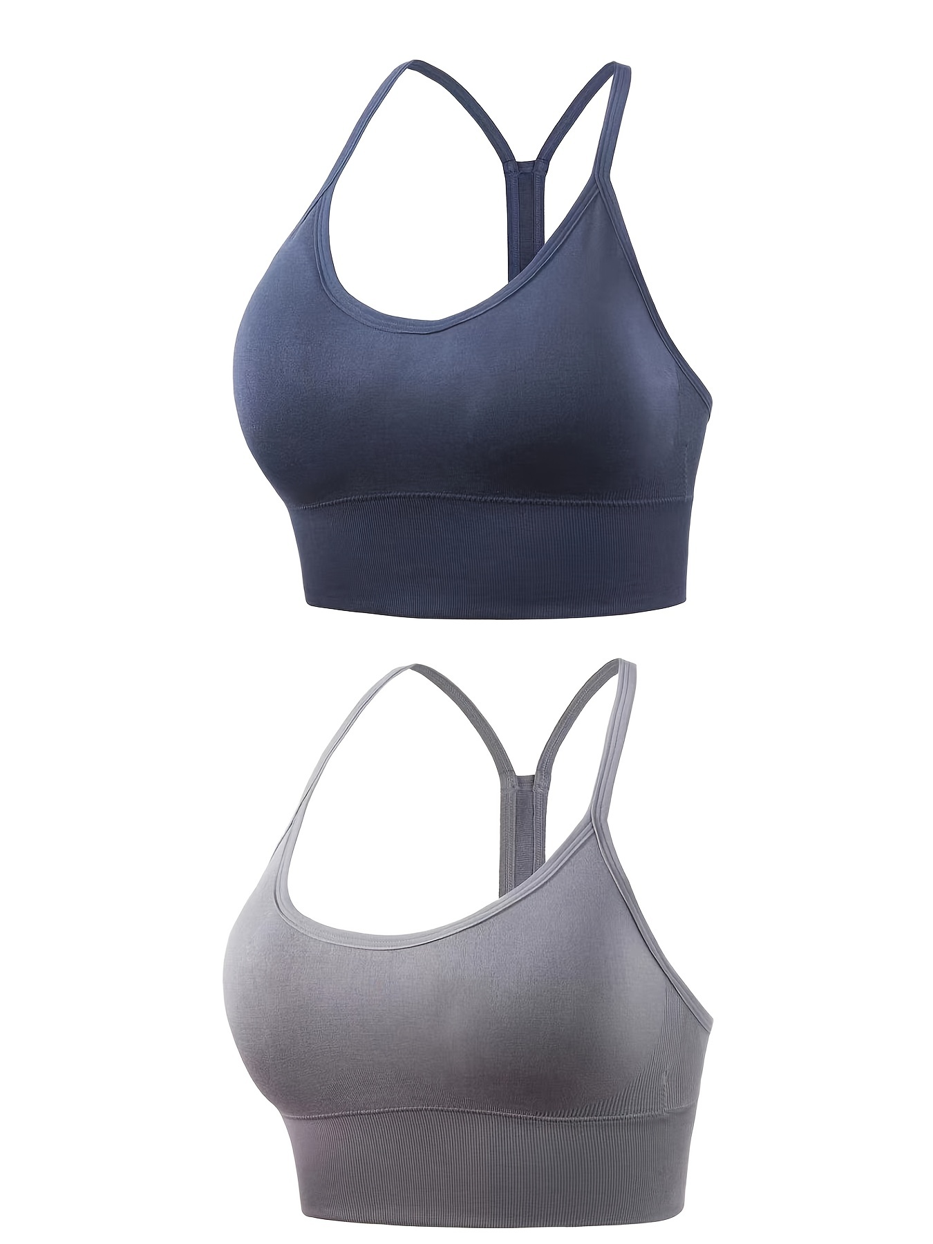 Sports Bra Comfortable Solid Color High Impact Quick Drying - Temu