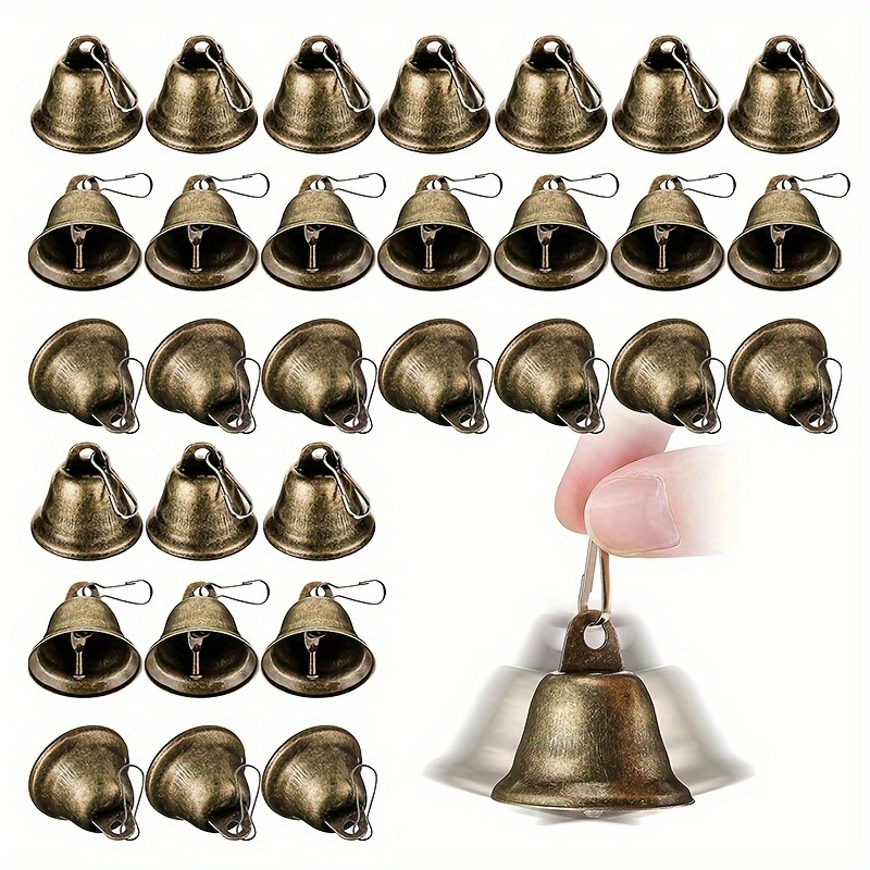 Tiny Bells 100 pieces 6mm Silver Plated Steel Jewelry Craft Supply Holiday  bells ringing Bell charms