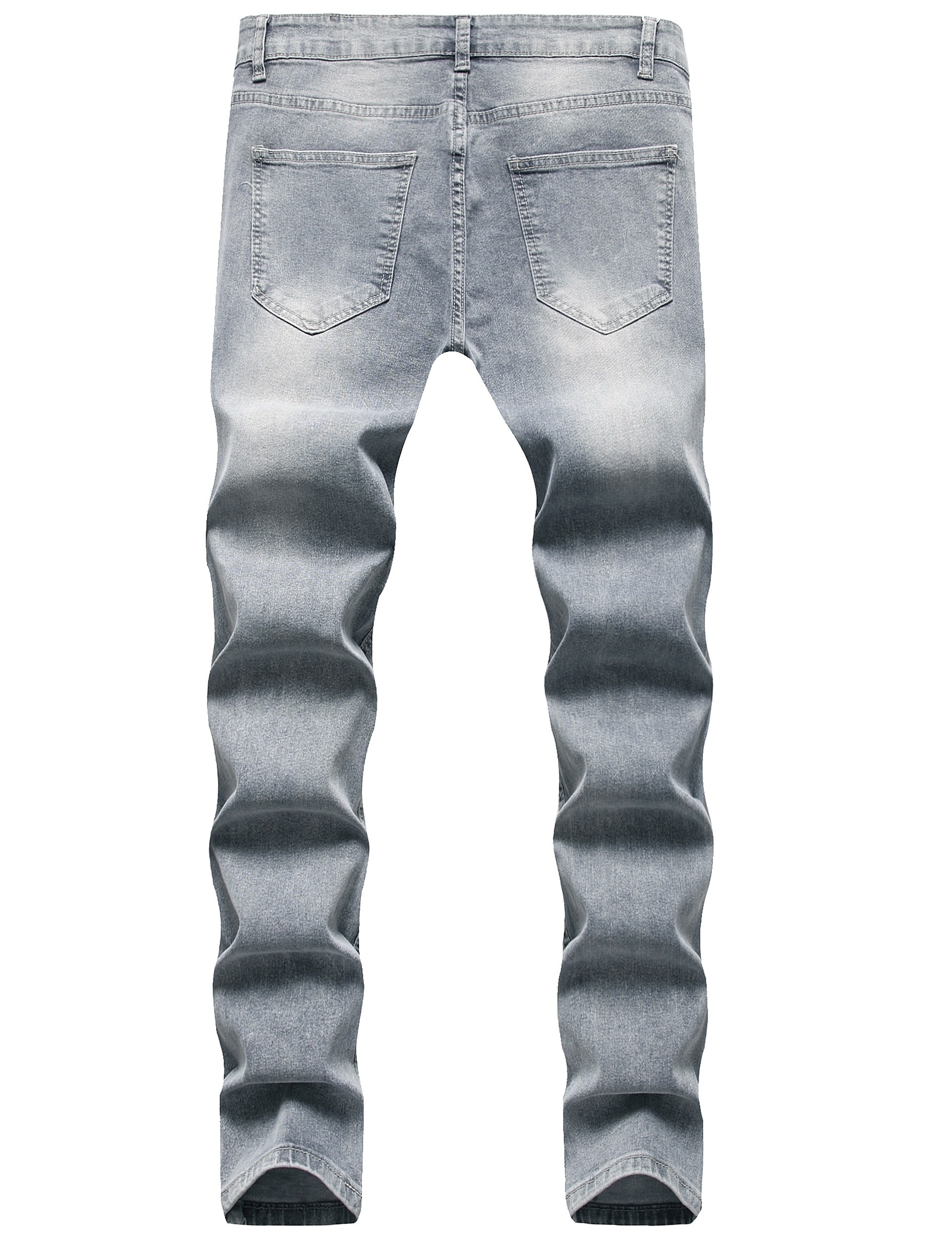 Men's Splatter Ripped Jeans Casual Street Style Denim Pants