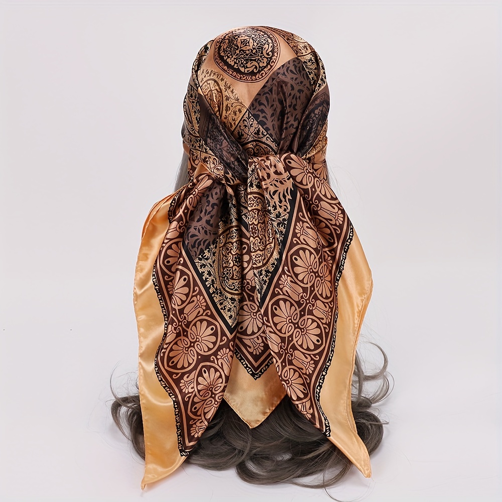 Vintage Silk Scarf Head Wrap