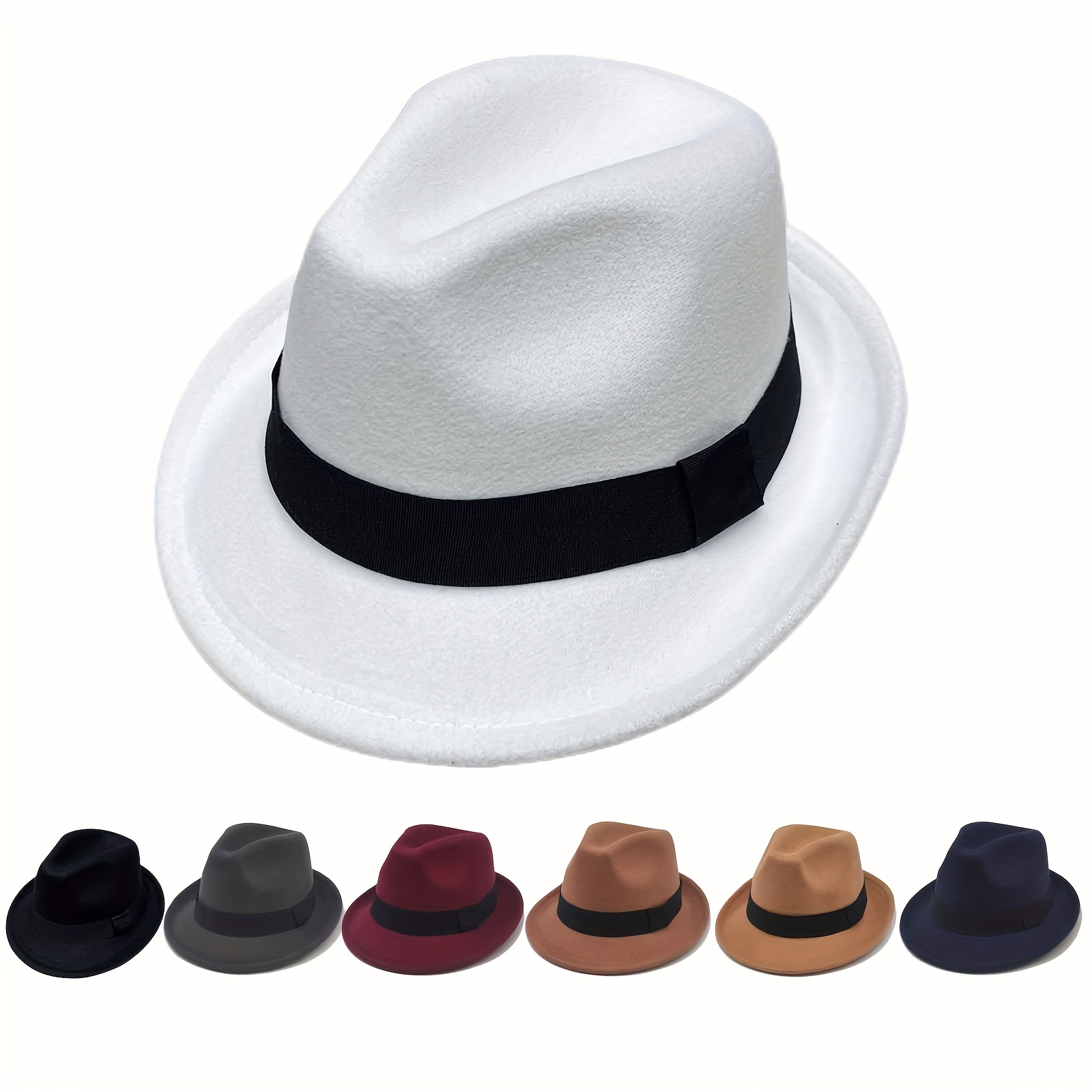 Mens Small Brim Gentleman Hat Sun Protection Lightweight Panama