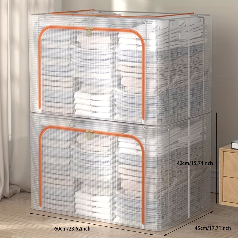 Foldable 1-10 In Cloth White Transparent Clothes Storage Organiser 7  Compartment, Square at Rs 105/piece in New Delhi