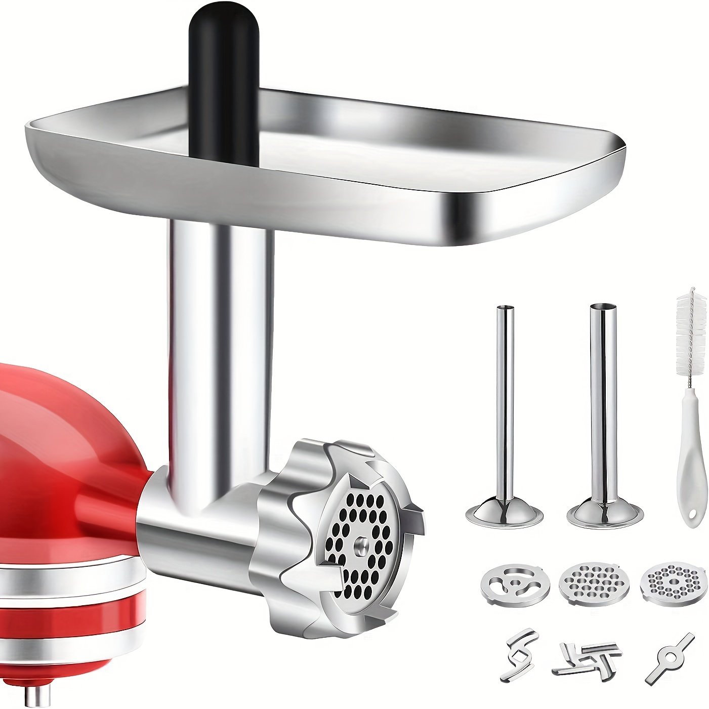 Meat Grinder Set, Metal Food Grinder Attachment For Kitchenaid Stand Mixers,  Creative, Cost-effective, Easy To Use, Durable, Reusable, Kitchen Supplies,  Kitchen Tools - Temu Lithuania