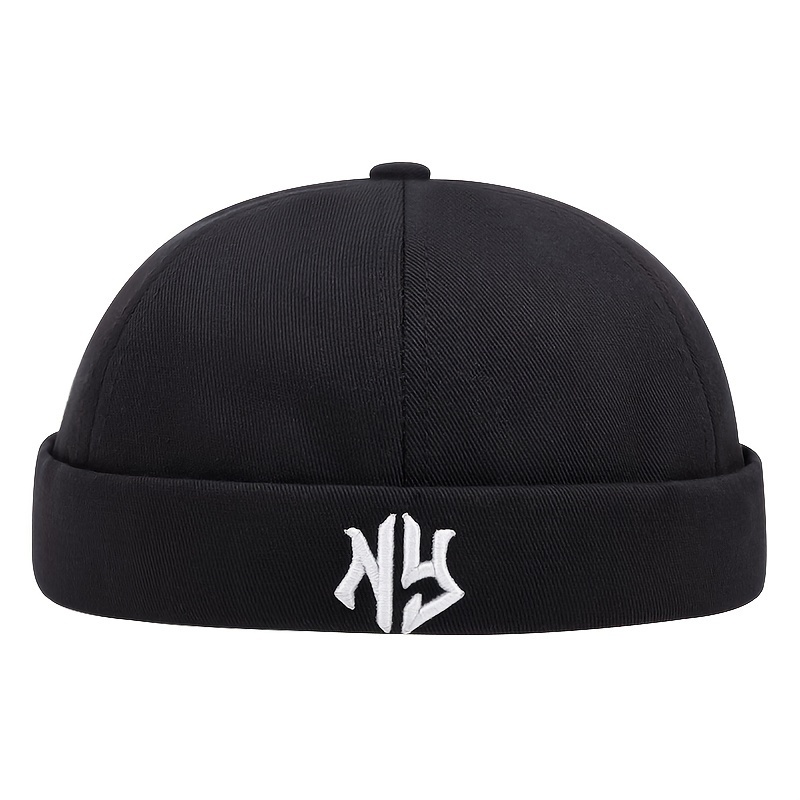 TEMU Fashion Letter Embroidery Beanie For Men High Quality Hip Hop Vintage For Women Casual Outdoors Brimless Hat