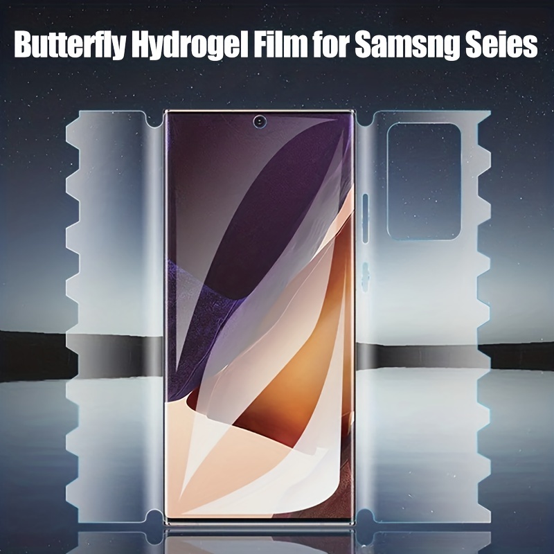 

1pc Butterfly Hydrogel Film For S21 S22 S23 Ultra S23 Plus S21 S20fe Note 20 Ultra Note 10 Plus Screen Protector For Galaxy S23+ S21 S22 Plus Not Glass