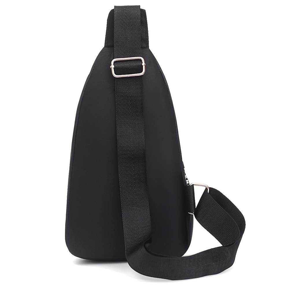 Plain black sling online bag