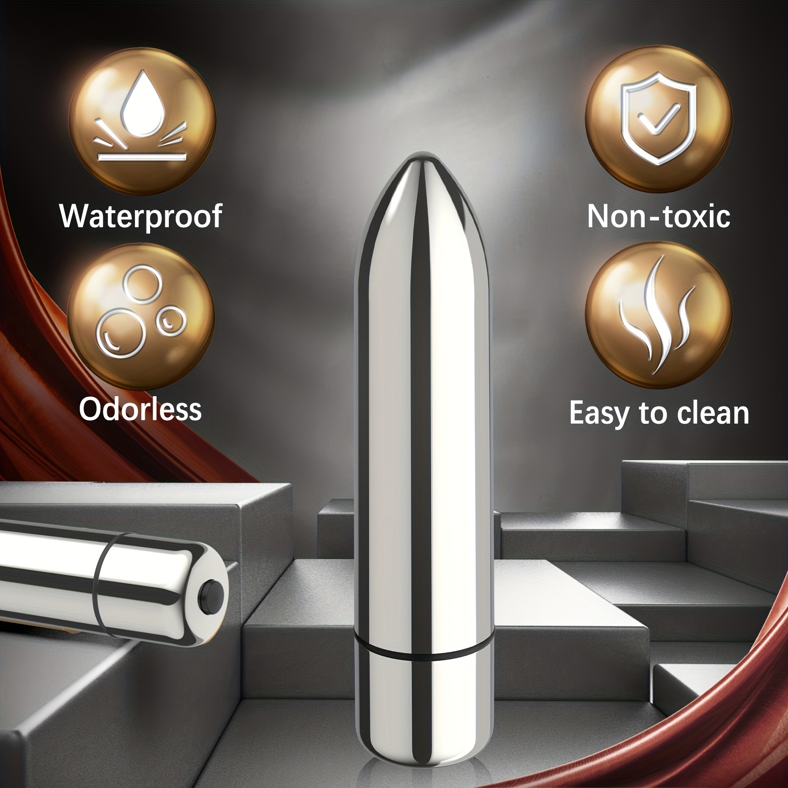 Waterproof Bullet Vibrator 10 Vibration Modes Adult Sex Toy Temu