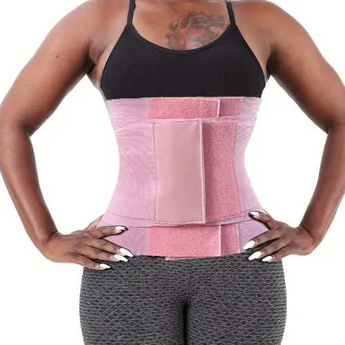 Women's Waist Trimmer Burn Belly Fat Sweat Belt For Plus - Temu