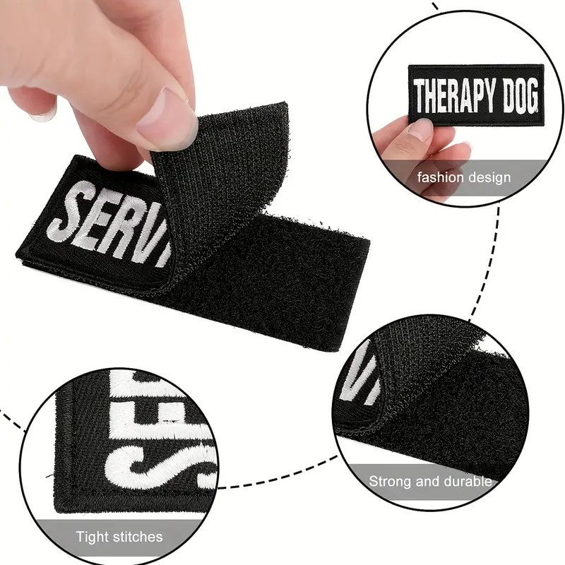 Service Dog In Training Vest Patches Embroidered Therapy Dog - Temu