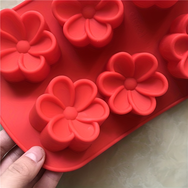 3D Silicone Flower Mold for Cake Soap Molds Silicone Flower Soap Mold Form  Chocolate Cake Mold Handmade DIY Cake Fondant Decoration Soap Making