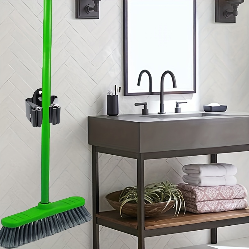 Wall Mounted Mop Holder Punching Installation Heavy Duty Mop - Temu