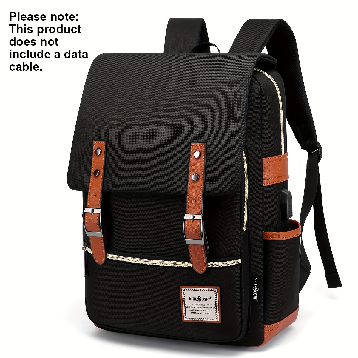 Mochila grande para hombre, impermeable, para escuela de negocios,  portátil, mochila informal (negro)