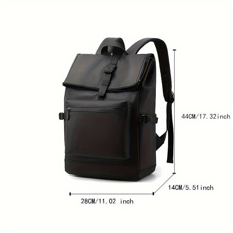 Men's High Quality Oxford Fabric Travel Backpack - Lightweight Large Capacity Laptop Bag with Adjustable Padded Shoulder Straps, Multiple Zippered Compartments & Buckle Closure for Business, Commuting, Daily Use, Daily Use Bag | Minimalist Backpack | Durable Travel Bag, Backpack for Travel
