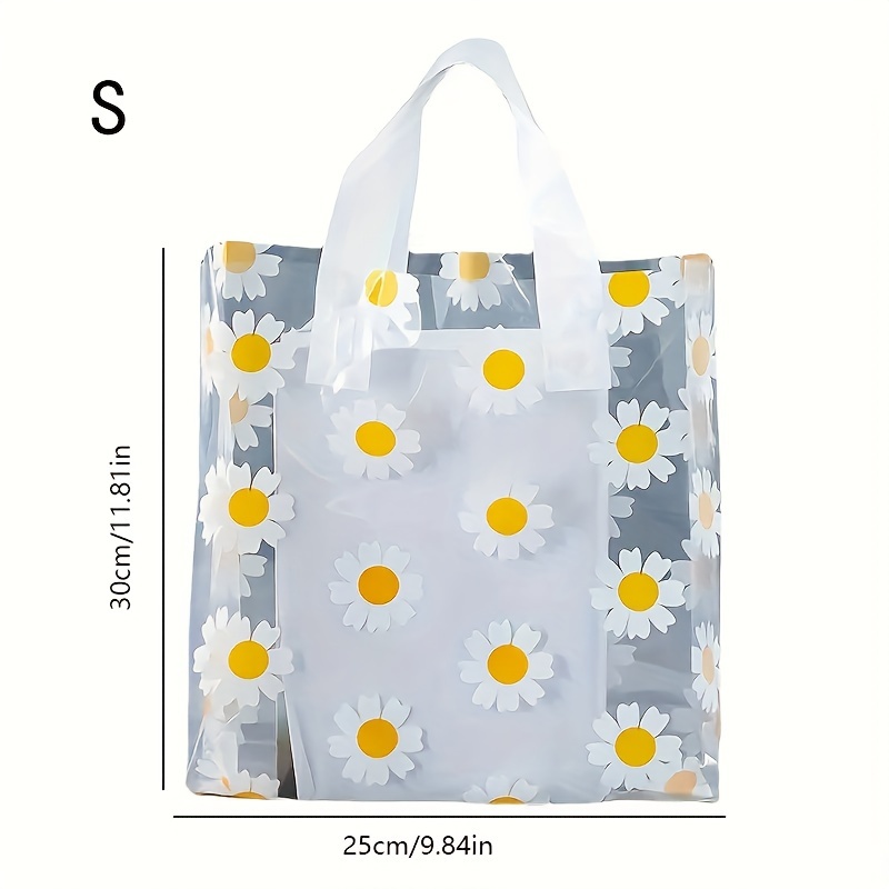 10pcs/pack, Borsa Regalo Per Festa, Piccola Borsa Tote Con Margherite E  Girasoli, Pacchi Di Borse Tote, Borse Di Imballaggio Regalo Portatili, Borsa  Regalo Per Festa Dei Bambini, Borsa Regalo Per Le Feste